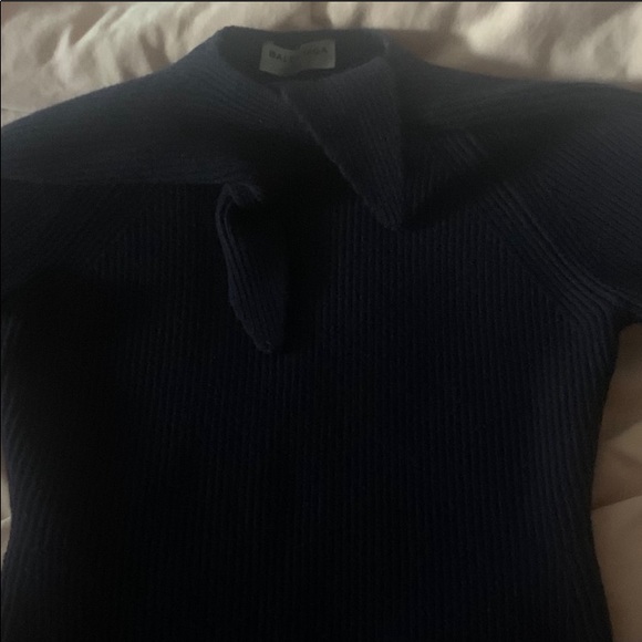 Balenciaga sweater stunning shapely navy XS - Picture 3 of 6